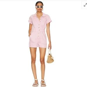 NWT Show Me Your Mumu Cannon Romper - Pink Denim size XL